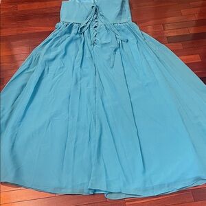 Elegant Blue Maxi Dress